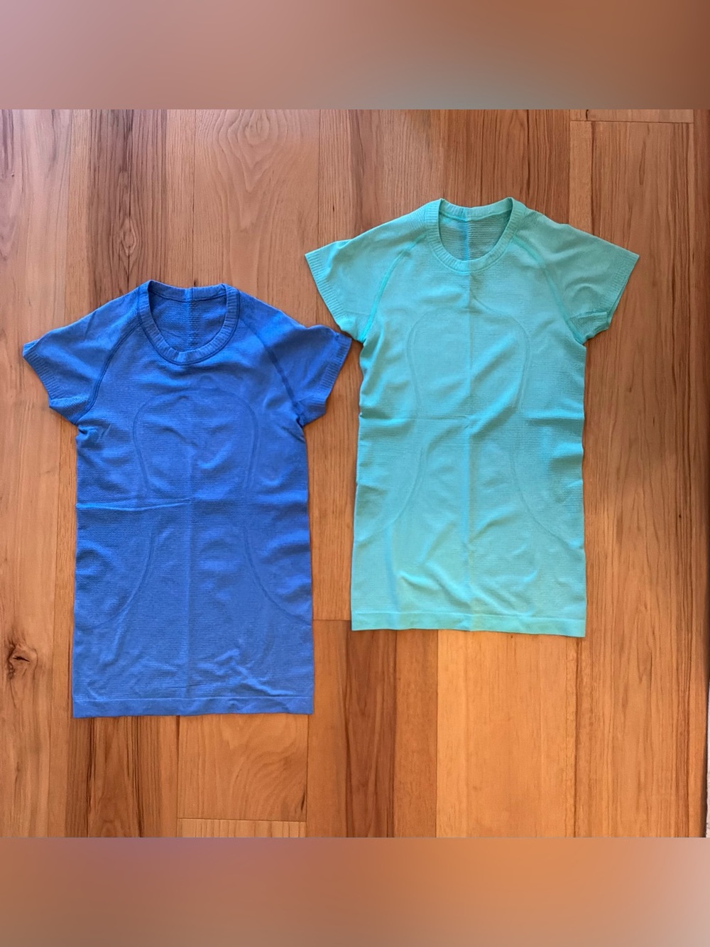Lululemon Swift Tech Short Sleeve Tee BUNDLE - Blue & Aqua, Size 4